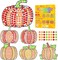6 Pcs Fall Craft DIY Diamond Suncatcher Pumpkin Shape Art Crafts Suncatcher Kits for Kids, Fall Catcher Diamond Painting Kits for Kids Girls Boys